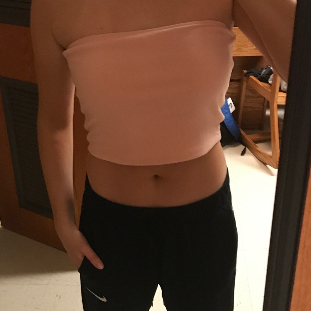Hollister pink tube top